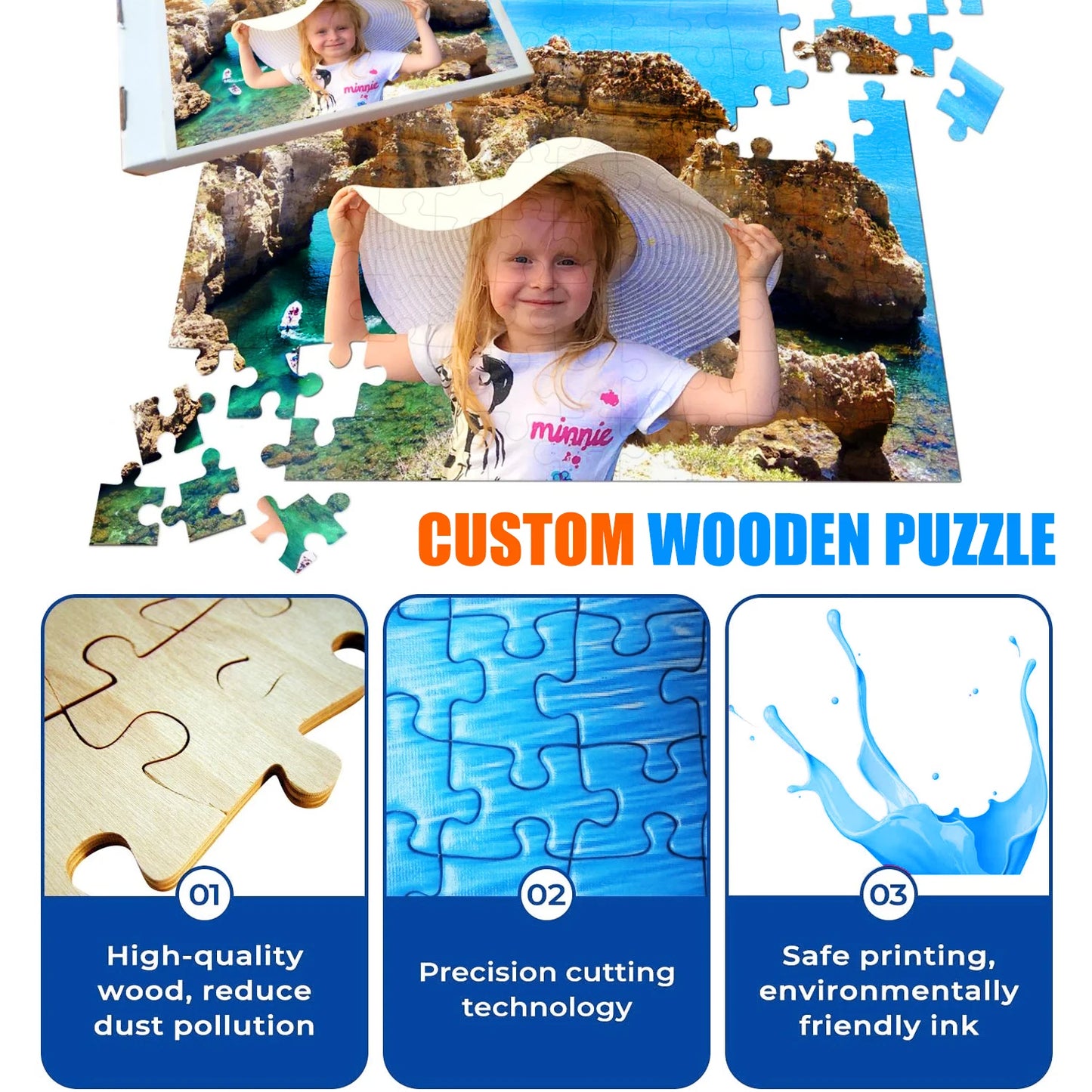 Octopus Premium Wooden Jigsaw Puzzle for Adults - Large - 5 Hours to Complete