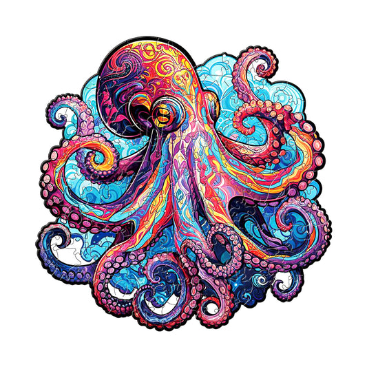 Octopus Premium Wooden Jigsaw Puzzle for Adults - Large - 5 Hours to Complete