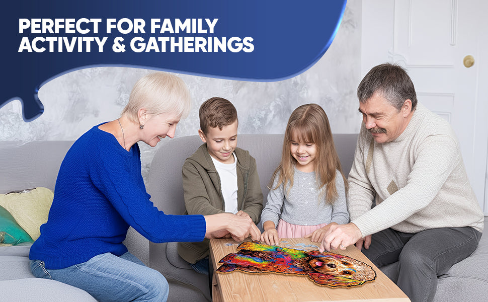 Labradoodle Dog Premium Wooden Jigsaw Puzzle for Adults - Large - 5 Hours to Complete