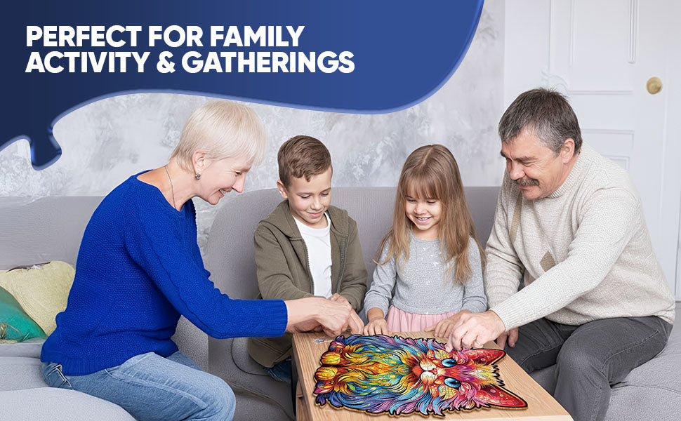 Cute Baby Cat Premium Wooden Jigsaw Puzzle for Adults - Large - 5 Hours to Complete