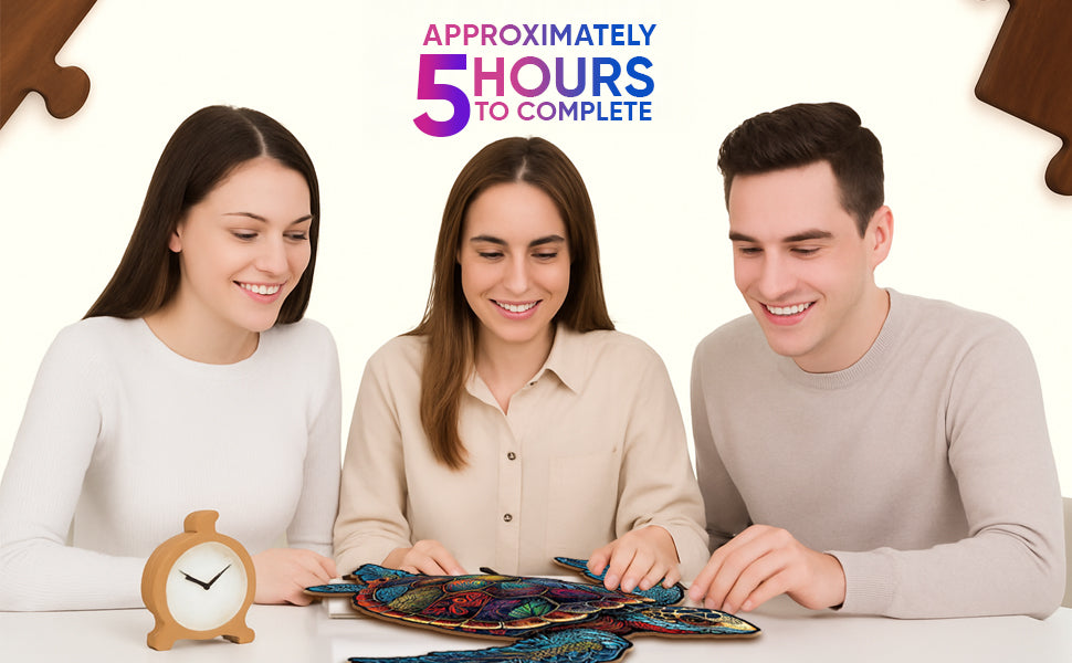 Sea Turtle Premium Wooden Jigsaw Puzzle for Adults - Large - 5 Hours to Complete