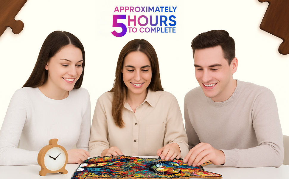 Maine Coon Cat Premium Wooden Jigsaw Puzzle for Adults - Large - 5 Hours to Complete