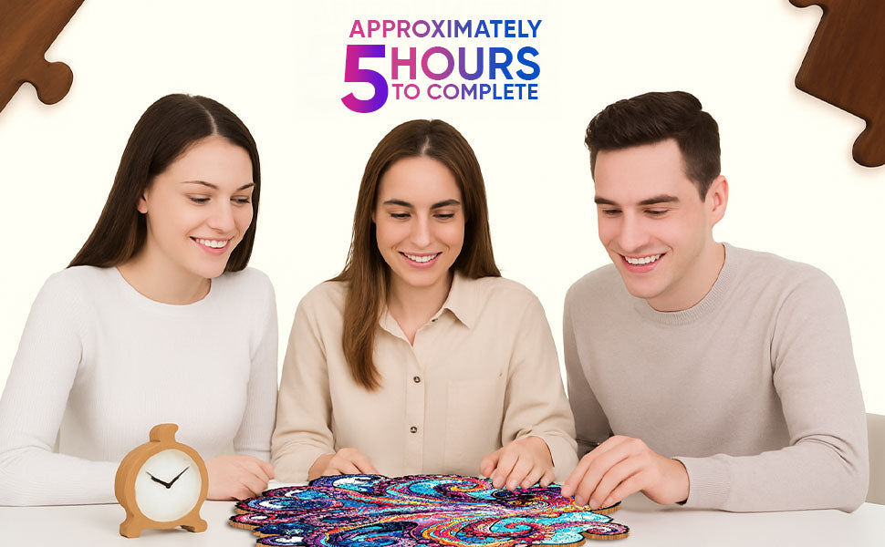 Octopus Premium Wooden Jigsaw Puzzle for Adults - Large - 5 Hours to Complete