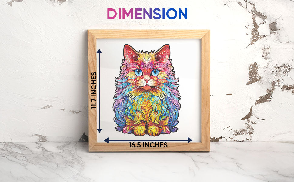 Cute Baby Cat Premium Wooden Jigsaw Puzzle for Adults - Large - 5 Hours to Complete