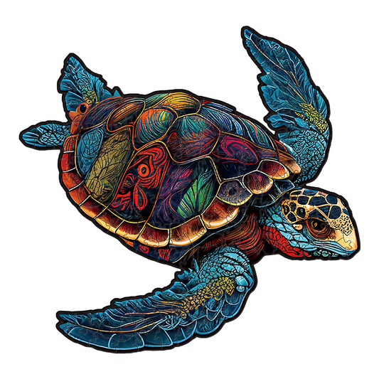 Sea Turtle Premium Wooden Jigsaw Puzzle for Adults - Large - 5 Hours to Complete