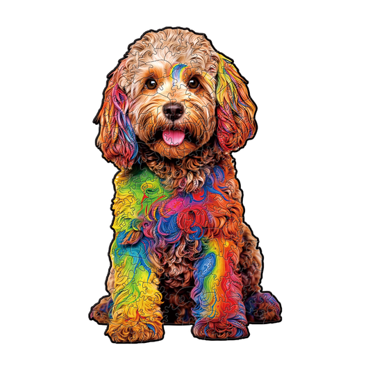 Labradoodle Dog Premium Wooden Jigsaw Puzzle for Adults - Large - 5 Hours to Complete